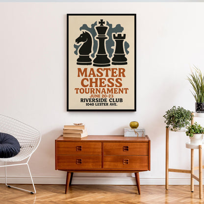 Master Chess Tournament Poster