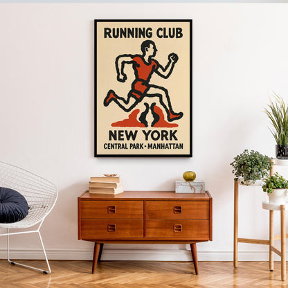 New York Running Club Poster