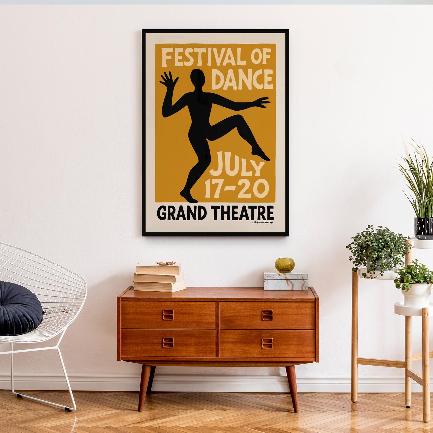 Dance Festival Retro Poster Print