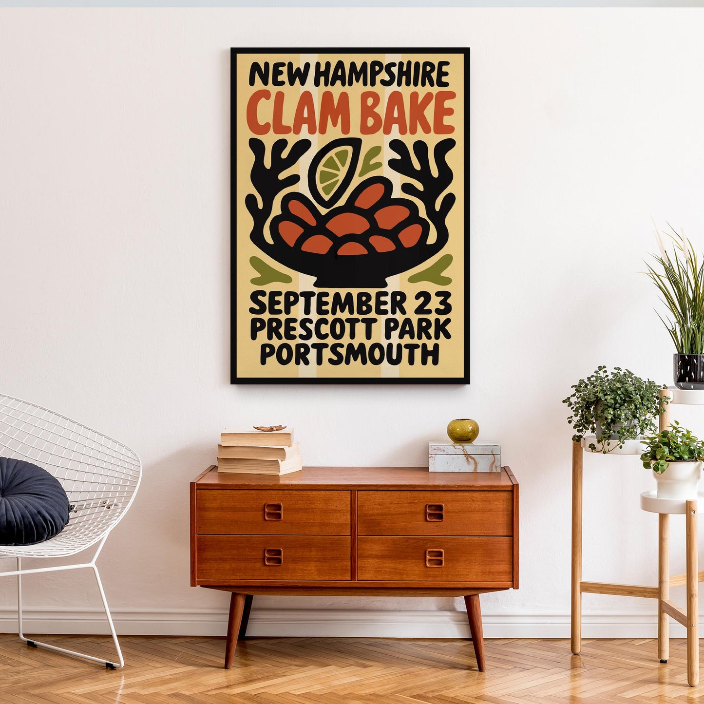 New Hampshire Clam Bake Poster