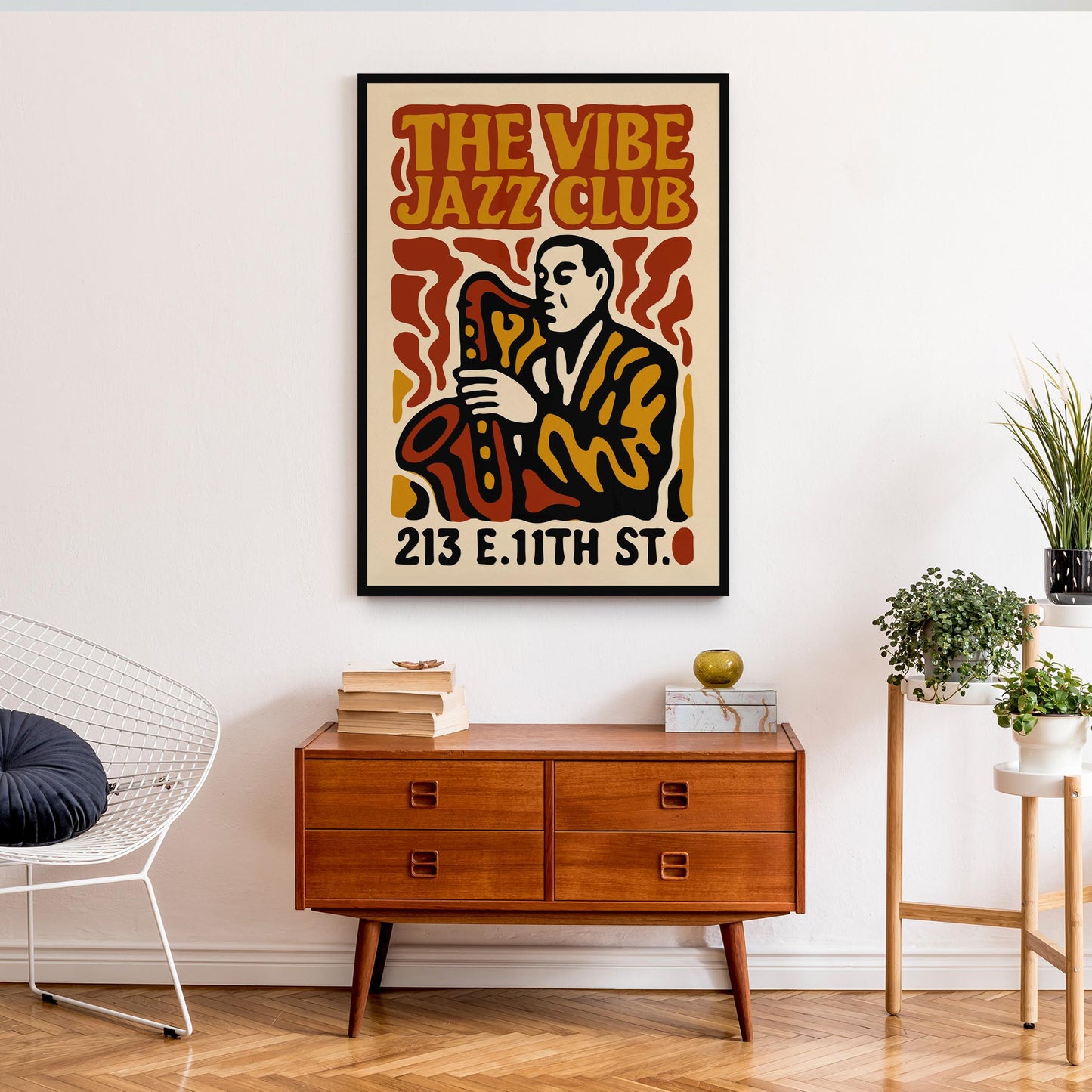 Jazz Club Sax Poster