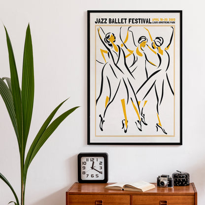 Jazz Ballet Festival 2003 Retro Poster