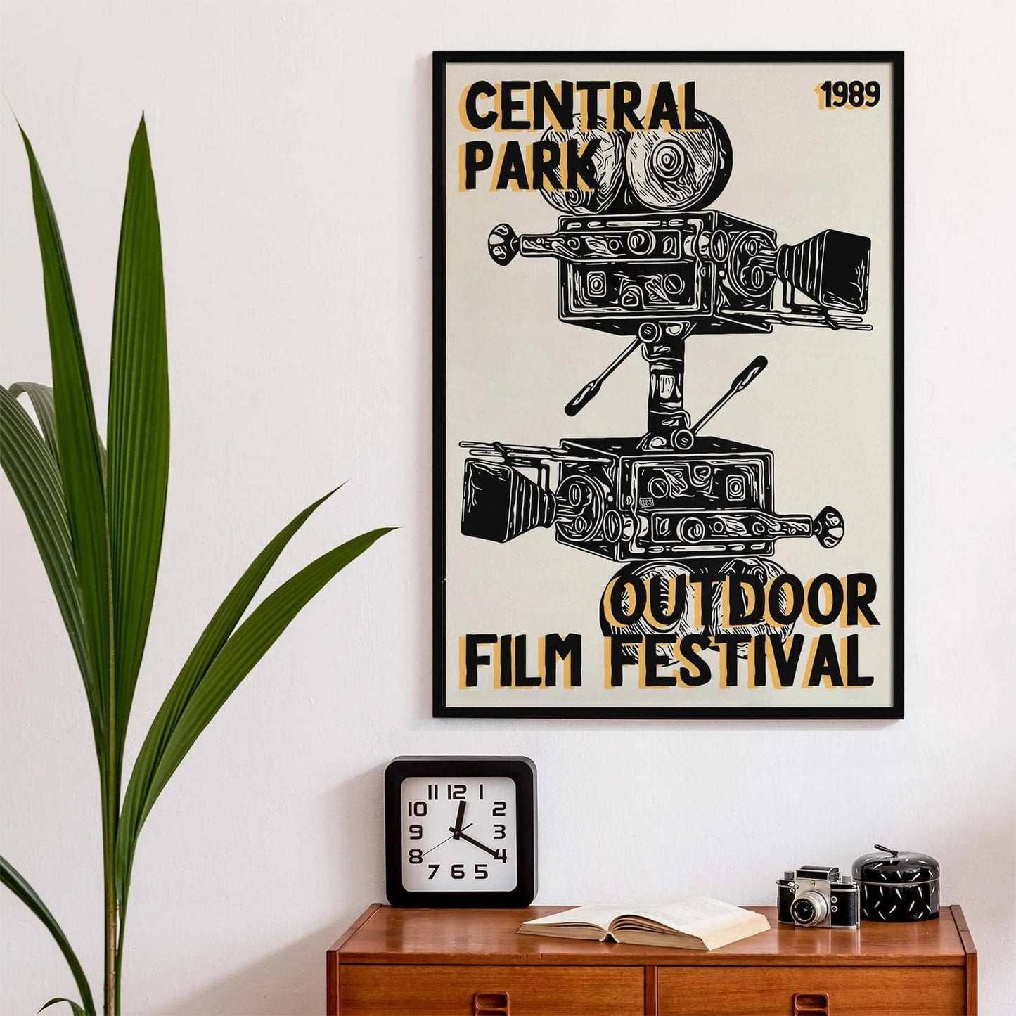 Retro Film Festival Art Print