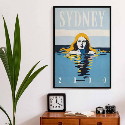 Sydney 2000 Swimmer Poster Print