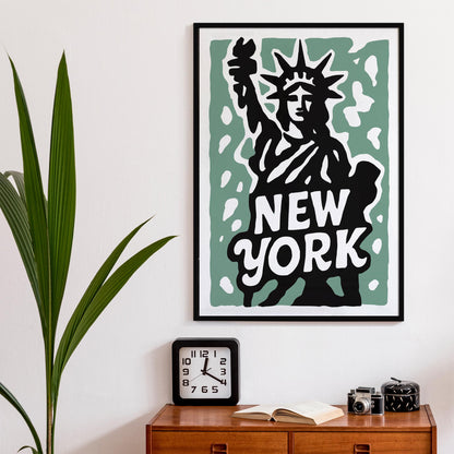 New York Statue Print