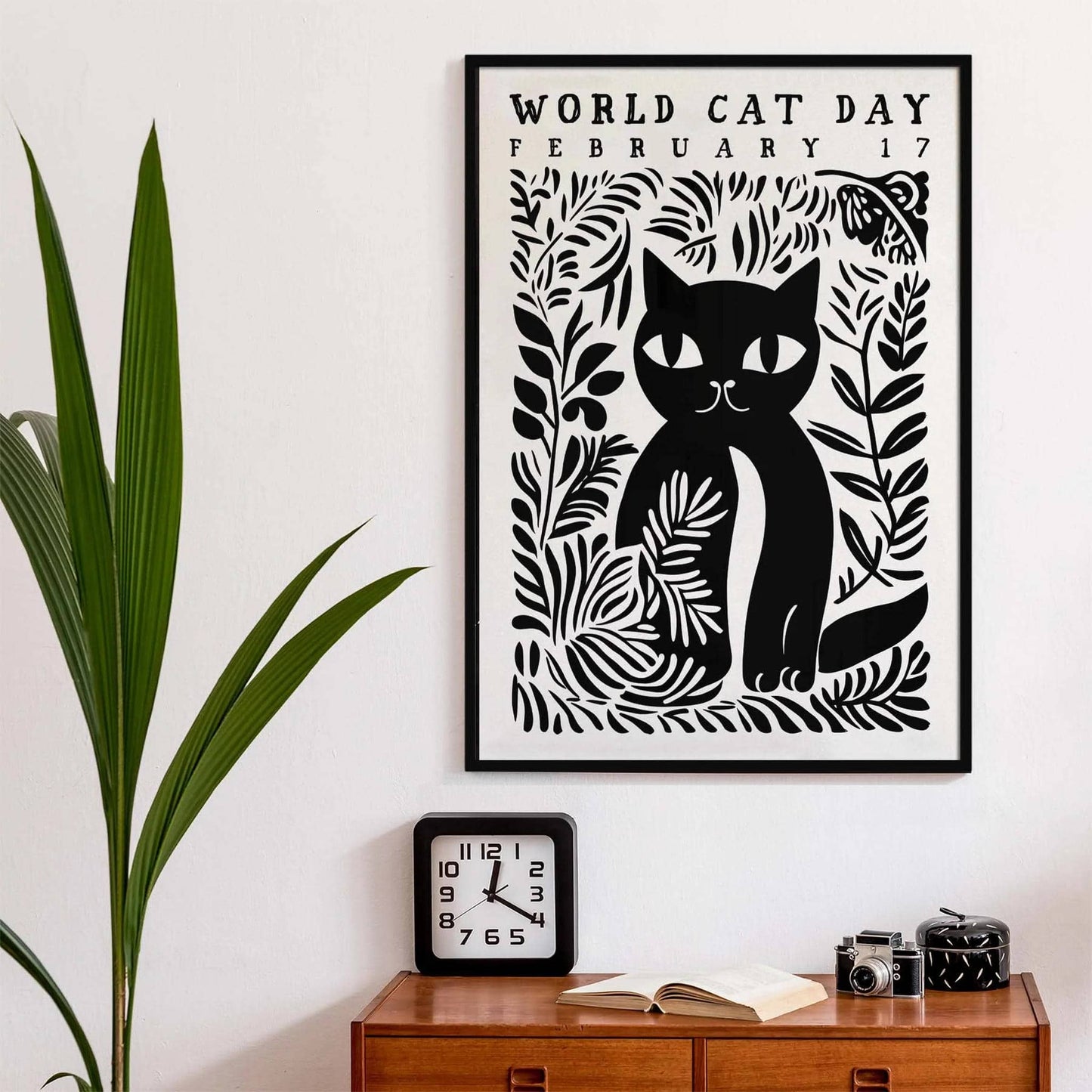 World Cat Day Art Poster