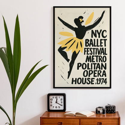 NYC Ballet Festival 1974 Poster