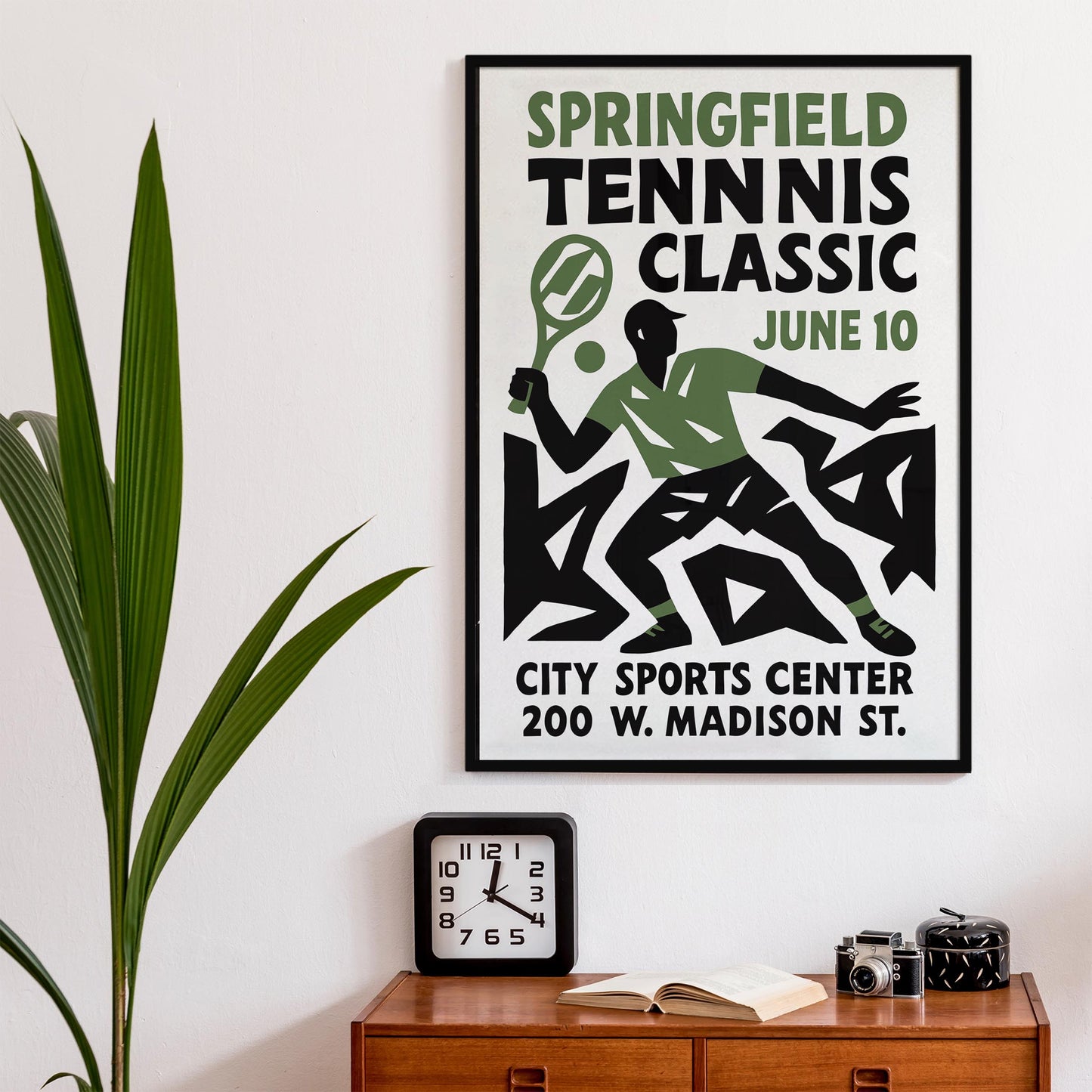 Springfield Tennis Poster Print