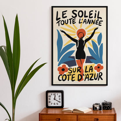 Le Soleil Sur La Côte d’Azur Poster