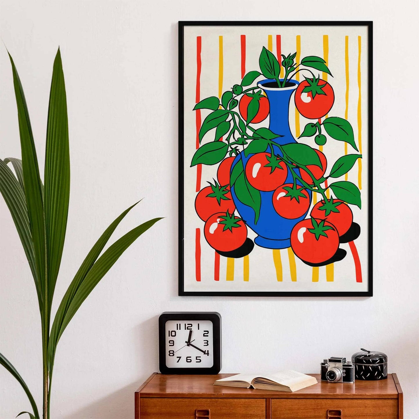 Tomato Vine Vase Art Print