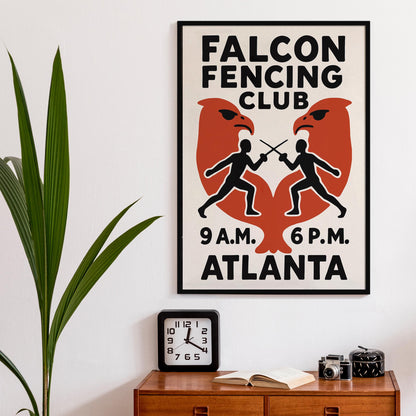 Falcon Fencing Club Poster