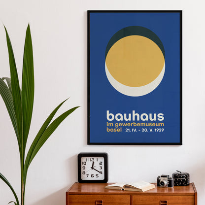 Bauhaus Sun Blue Poster