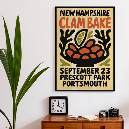 New Hampshire Clam Bake Poster
