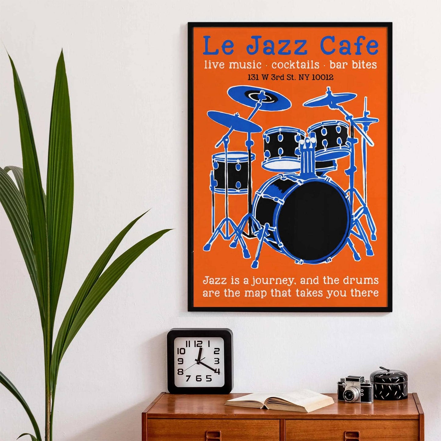 Live Jazz Night – Retro Cafe Print