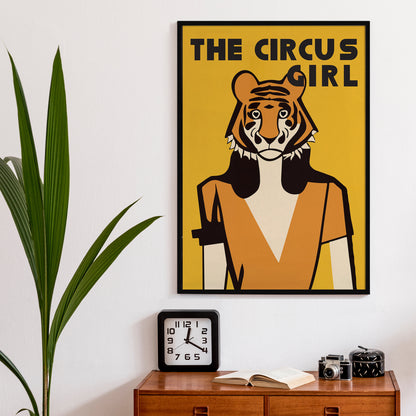 The Circus Girl Yellow Poster