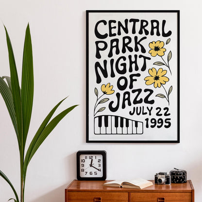 Central Park Jazz Poster