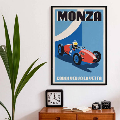 Monza Vintage Racing Poster