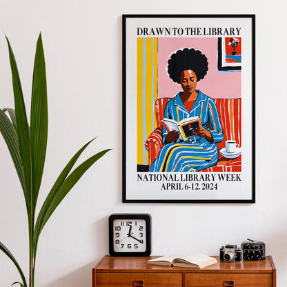 Library Week Reading Print