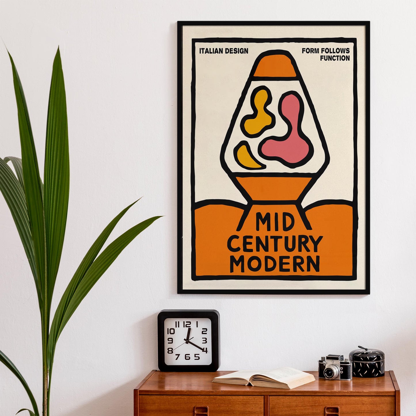 Mid Century Lava Lamp Poster
