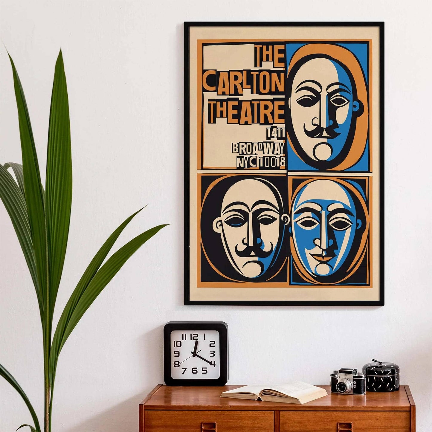 Carlton Theater Masks Poster Print