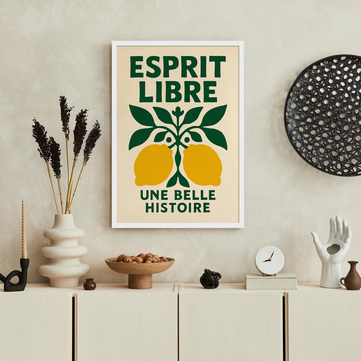 Esprit Libre Lemon Wall Art