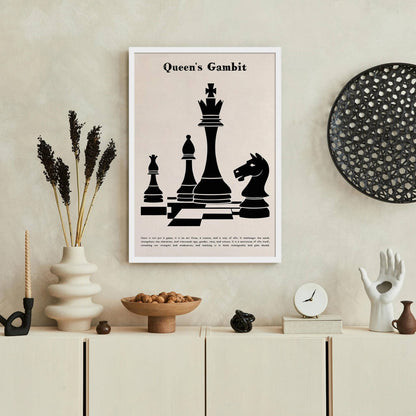 Queen's Gambit Chess Wall Art