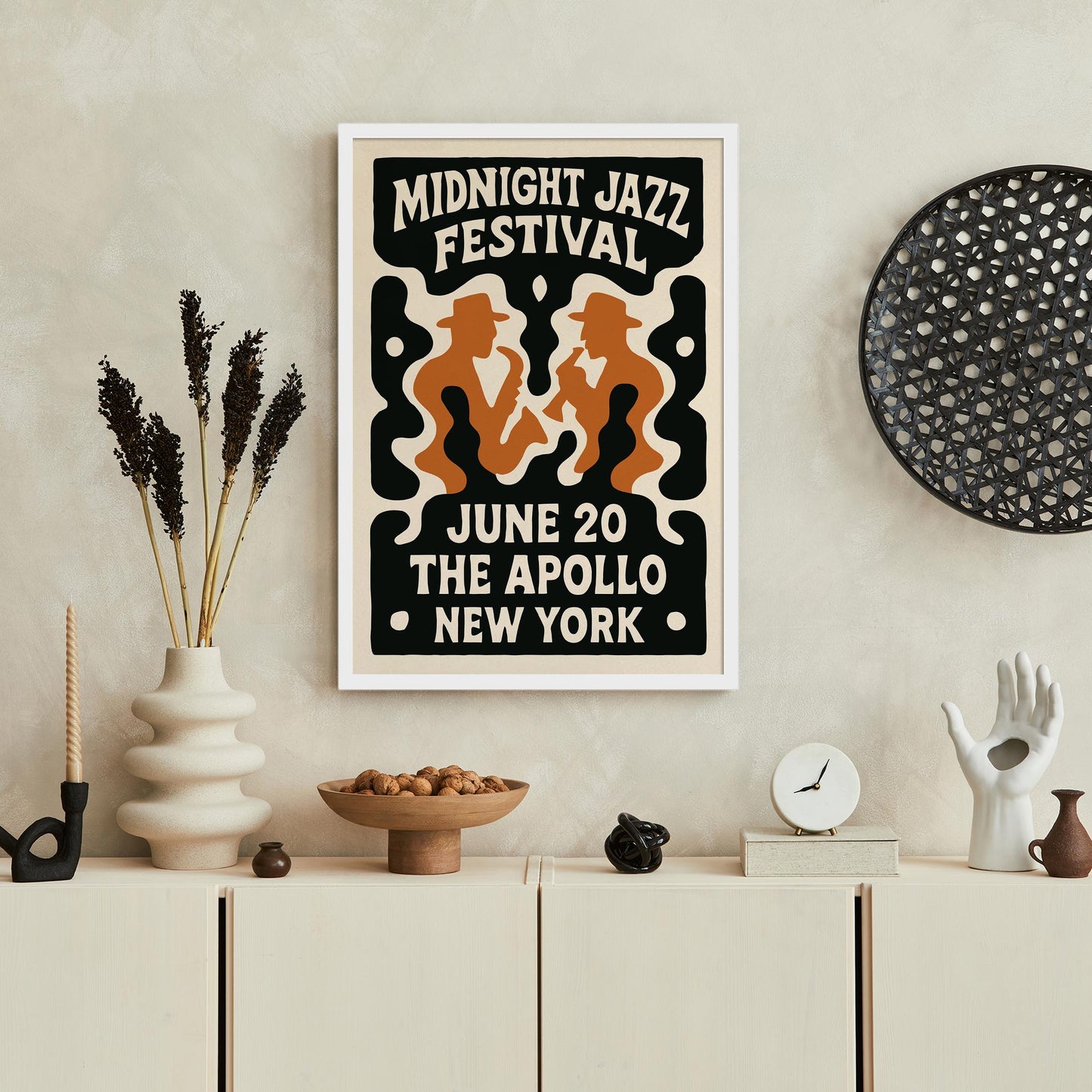 Midnight Jazz Festival Poster Print