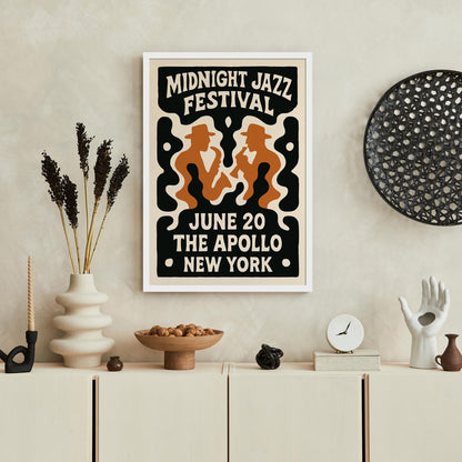 Midnight Jazz Festival Poster Print