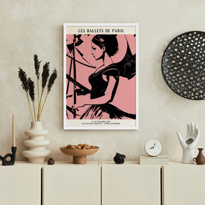 French Ballet Vintage Wall Art Print