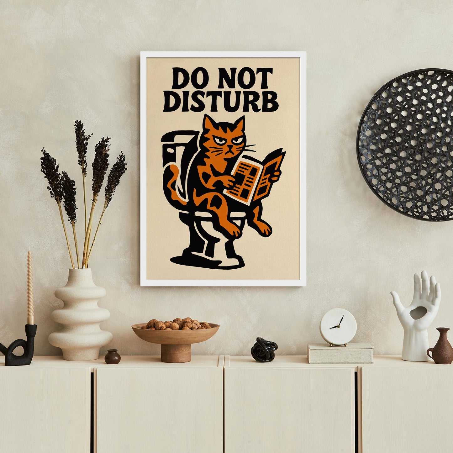 Do Not Disturb Cat Poster