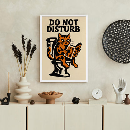Do Not Disturb Cat Poster