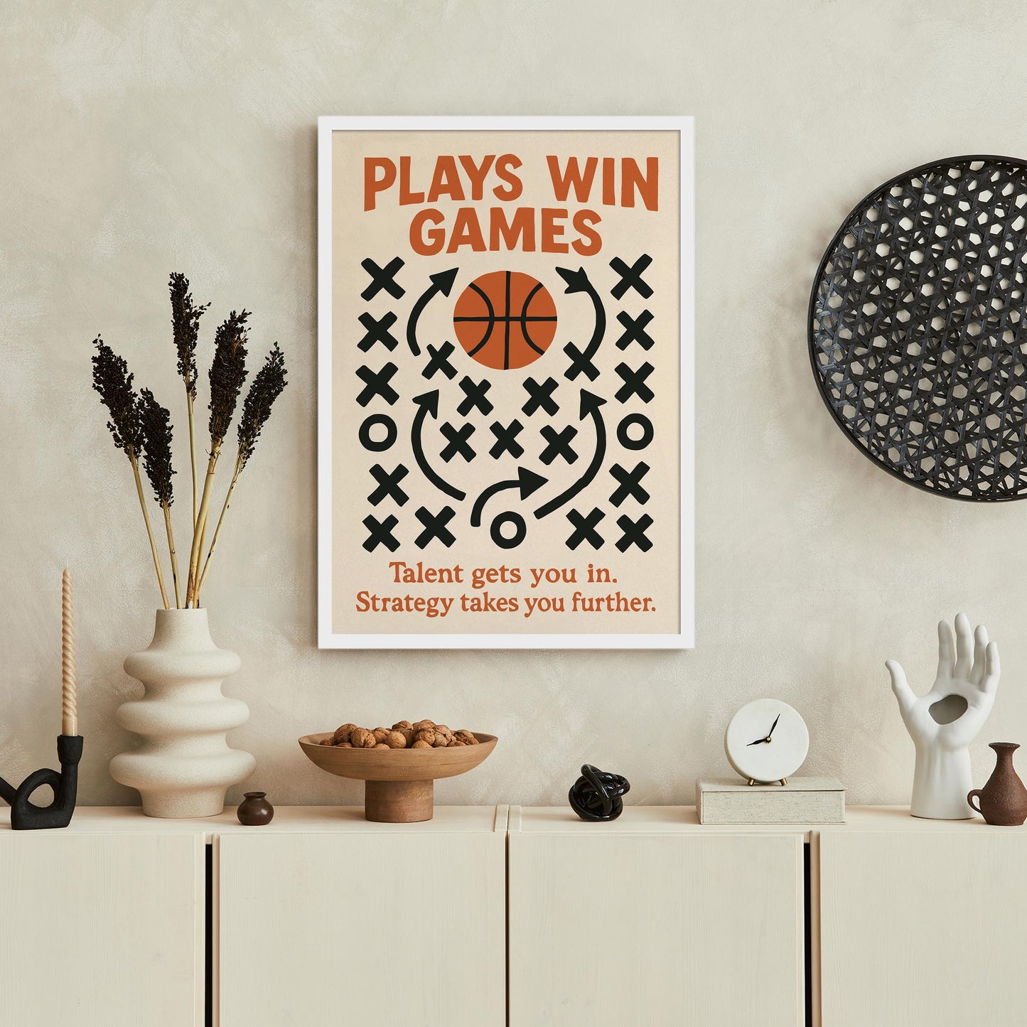 Basketball Strategy Poster Print