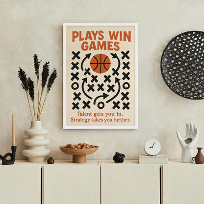 Basketball Strategy Poster Print