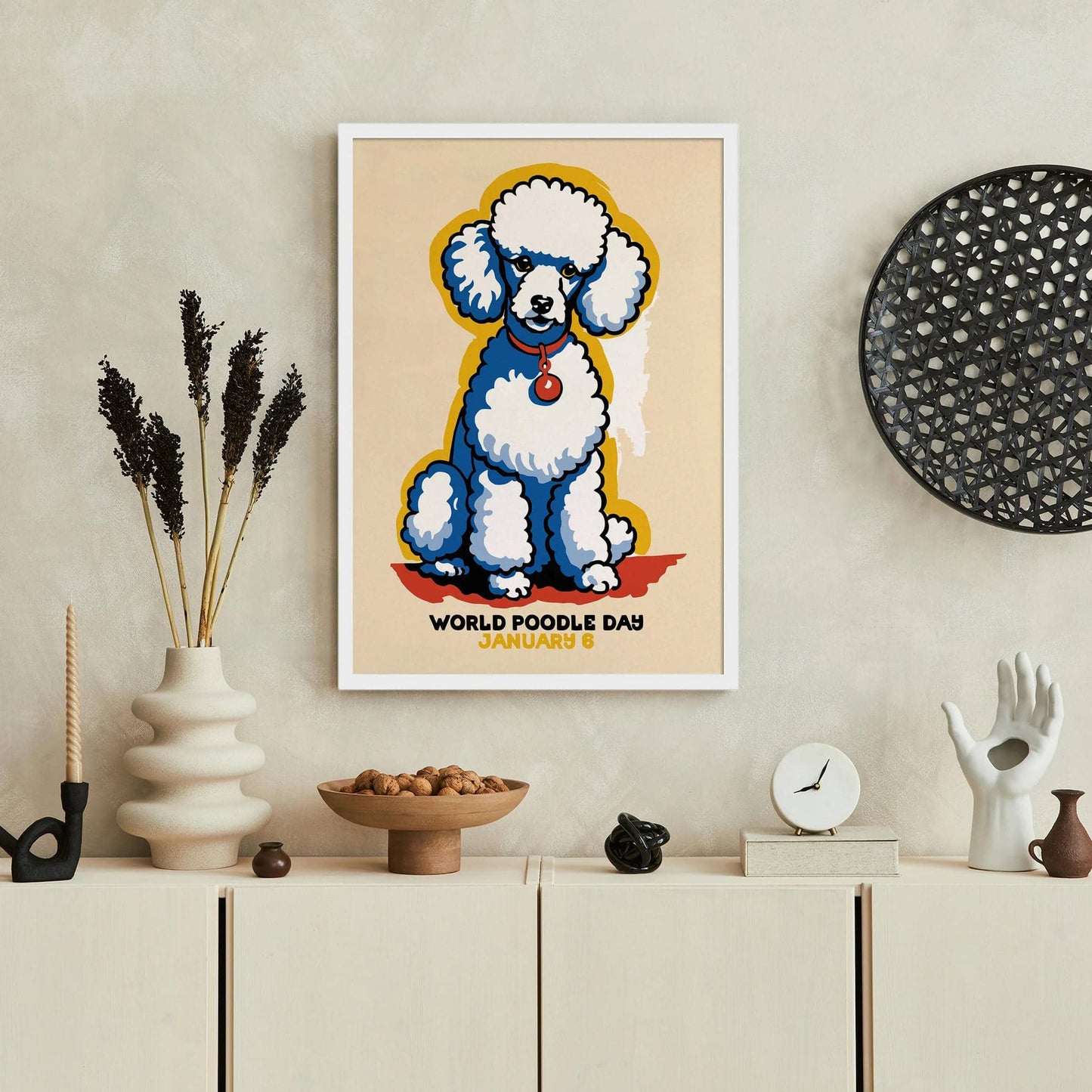 World Poodle Day Retro Poster
