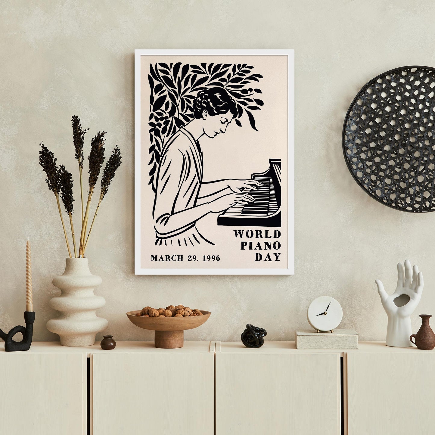 World Piano Day Music Poster