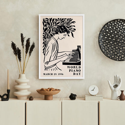 World Piano Day Music Poster