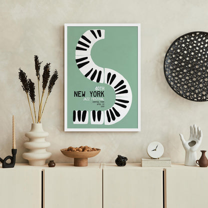 New York Jazz Festival Piano Art Print