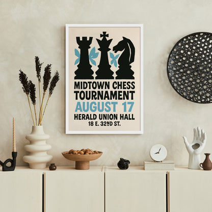 Midtown Chess Tournament Poster