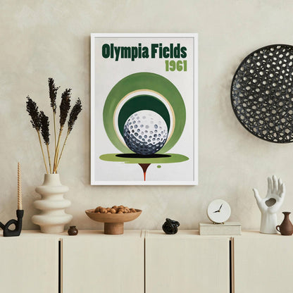 Olympia Fields 1961 Golfing Poster
