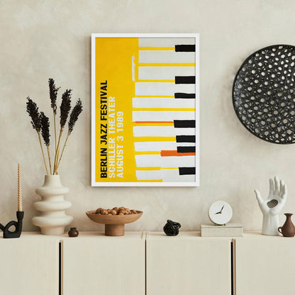 Berlin Jazz Festival 1989 Piano Poster - HypeSheriff