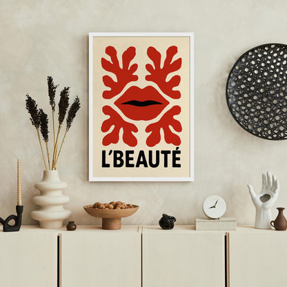 French Lips Art Print
