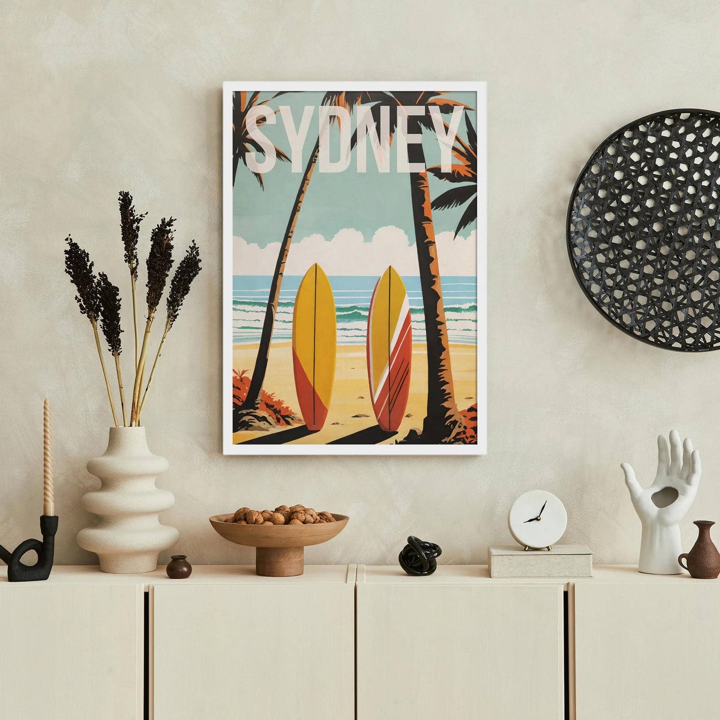 Sydney Surfing Vintage Poster