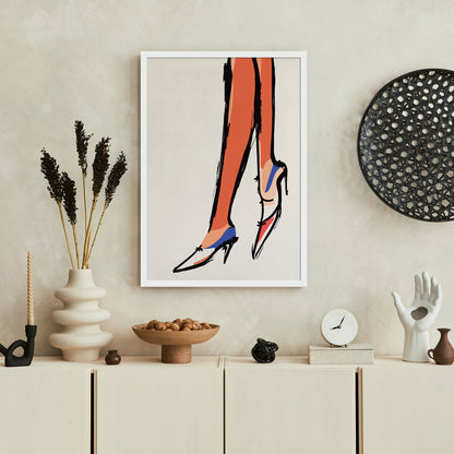 French Fashion Shoes Poster