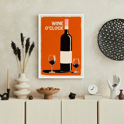 Wine O'Clock Kitchen Wall Art