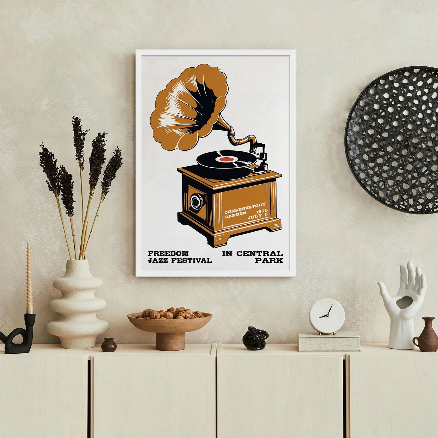 Freedom Jazz Festival Retro Poster Print