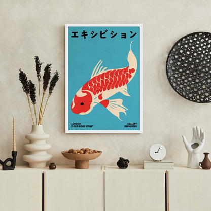Japanese Koi Exhibition Poster Print