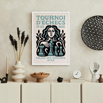 Tournoi D’Échecs Chess Poster