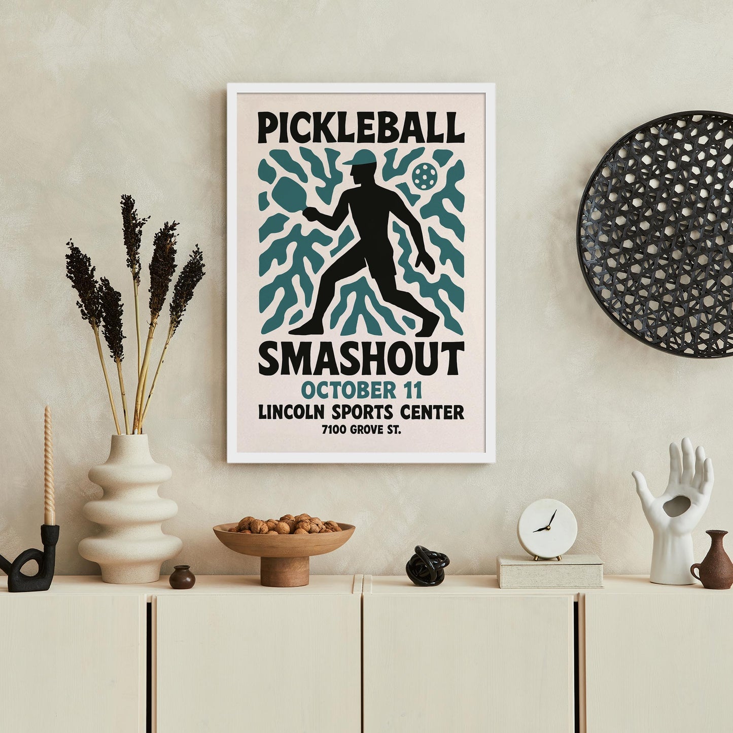 Pickleball Smashout Wall Art