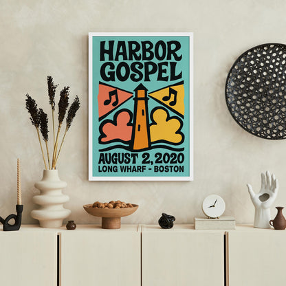 Harbor Gospel Lighthouse Poster