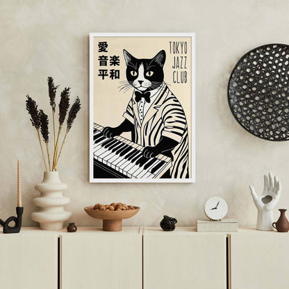 Tokyo Jazz Club Wall Art Print